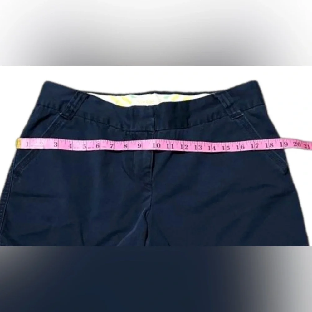 J Crew Weathered Chino Classic Twill City Fit Cotton Navy Shorts Women Size 10